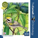 New York Puzzle Co Cornell Lab: Golden-winged Warbler Mini 100pc