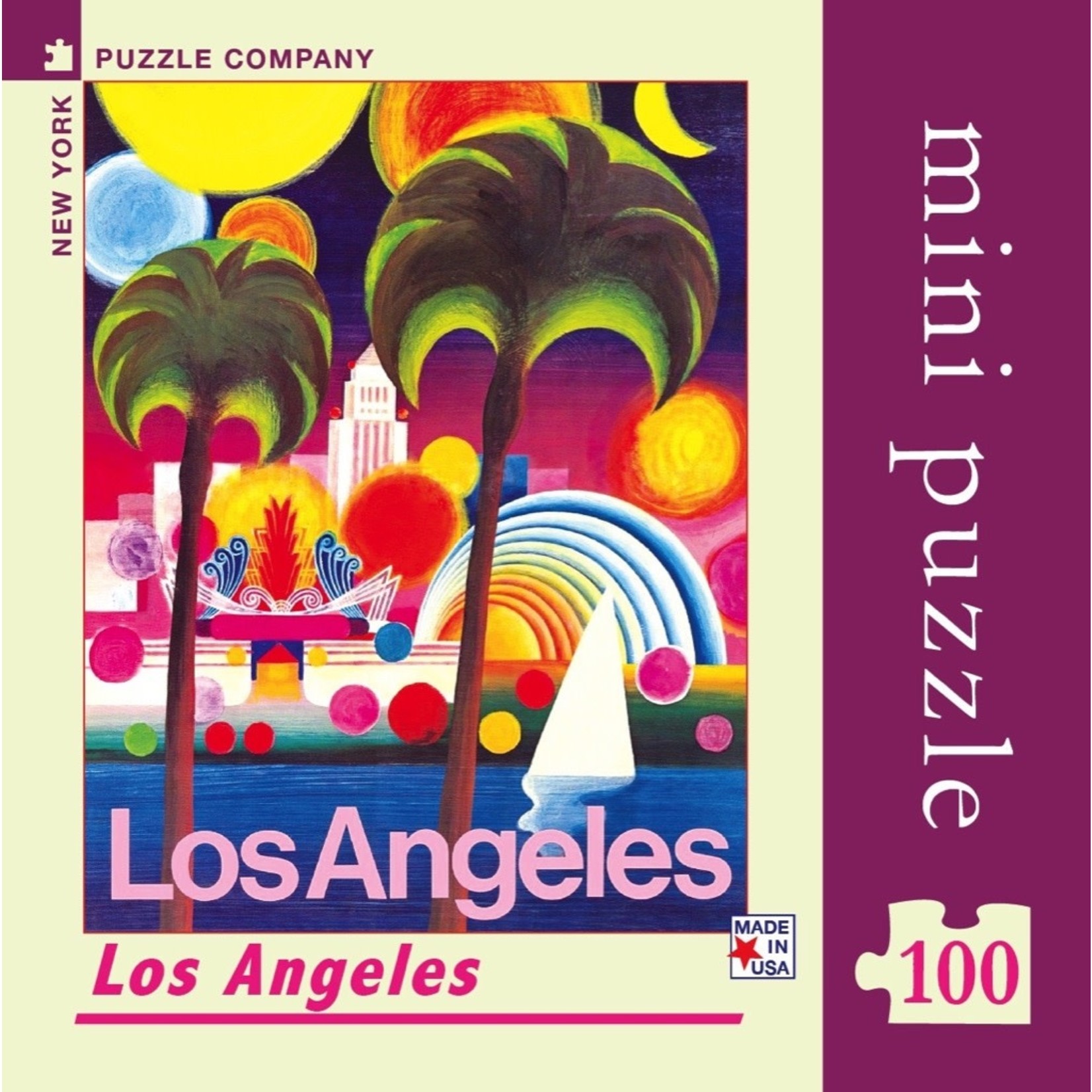 New York Puzzle Co AA:  Los Angeles Mini 100pc