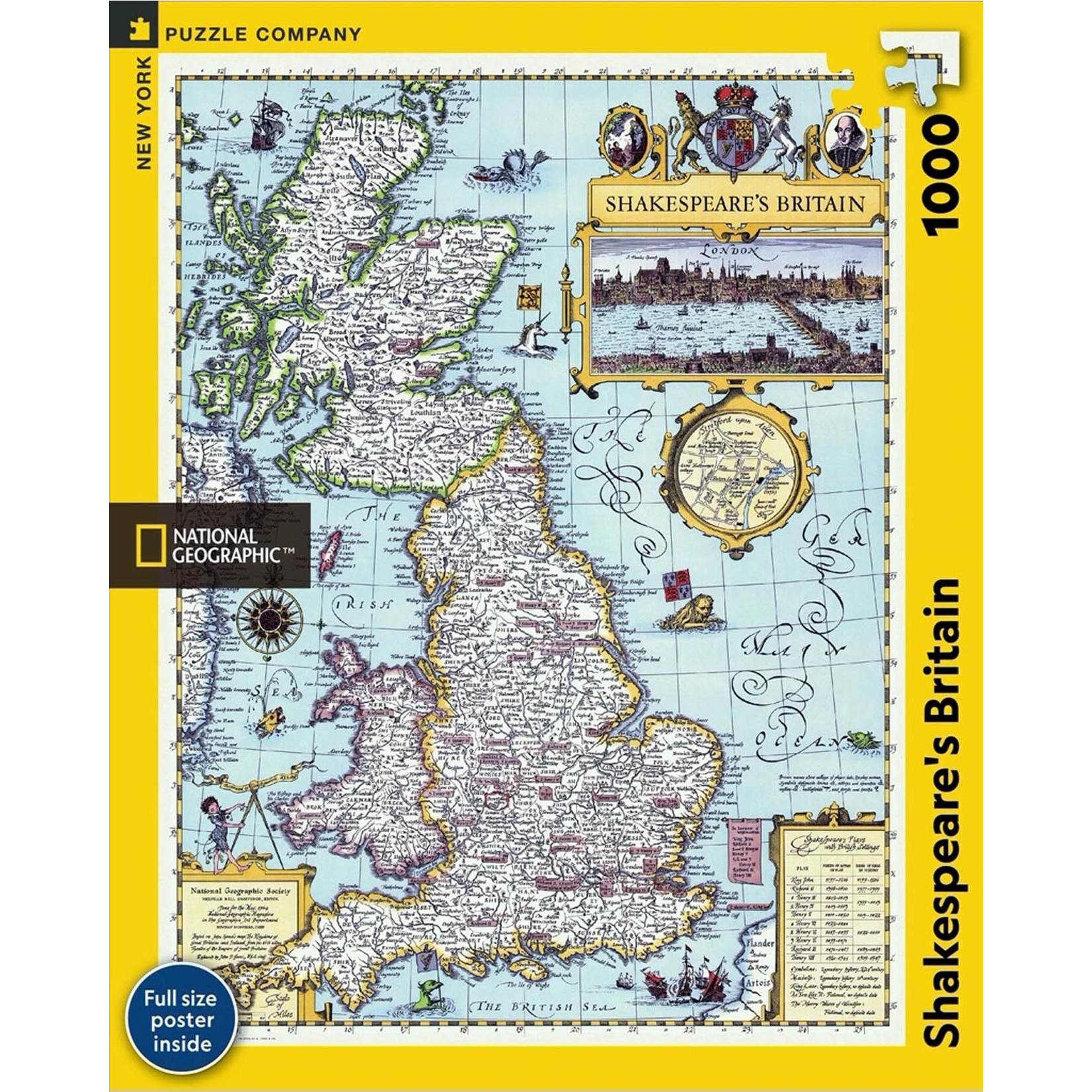 New York Puzzle Co NG: Shakespeare's Britain 1000pc