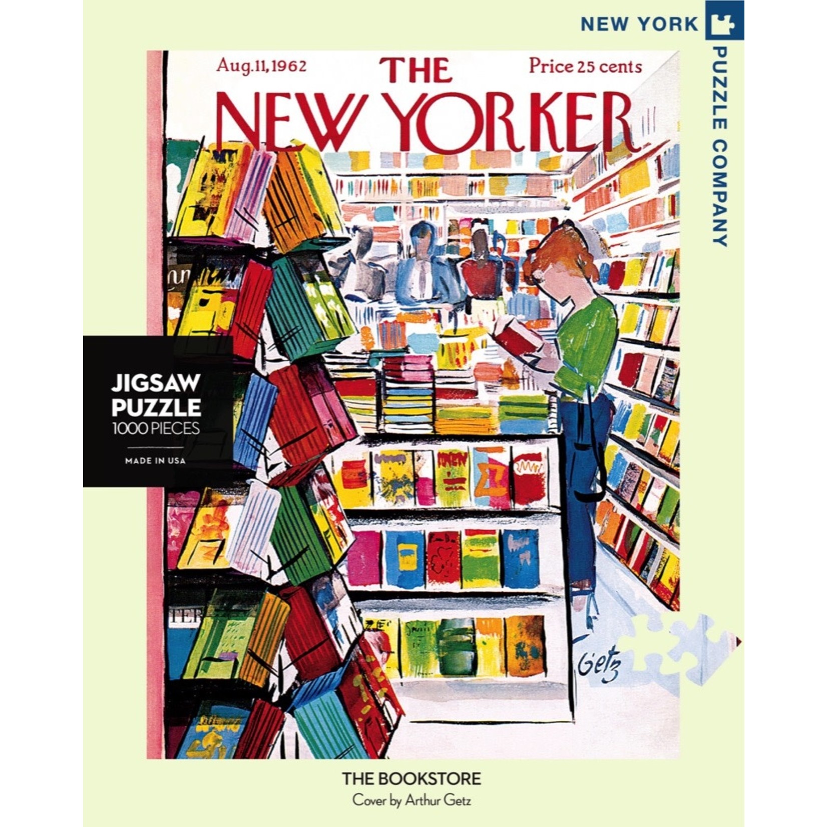 New York Puzzle Co NY: Bookstore 1000pc