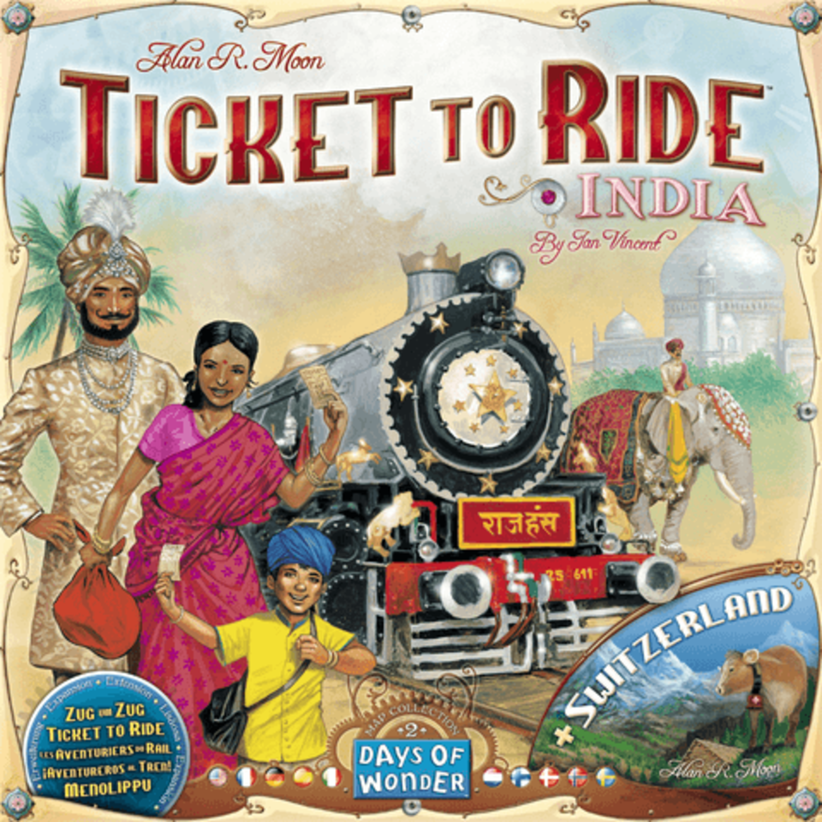 Days of Wonder Ticket to Ride: India & Switzerland Map 2 Exp