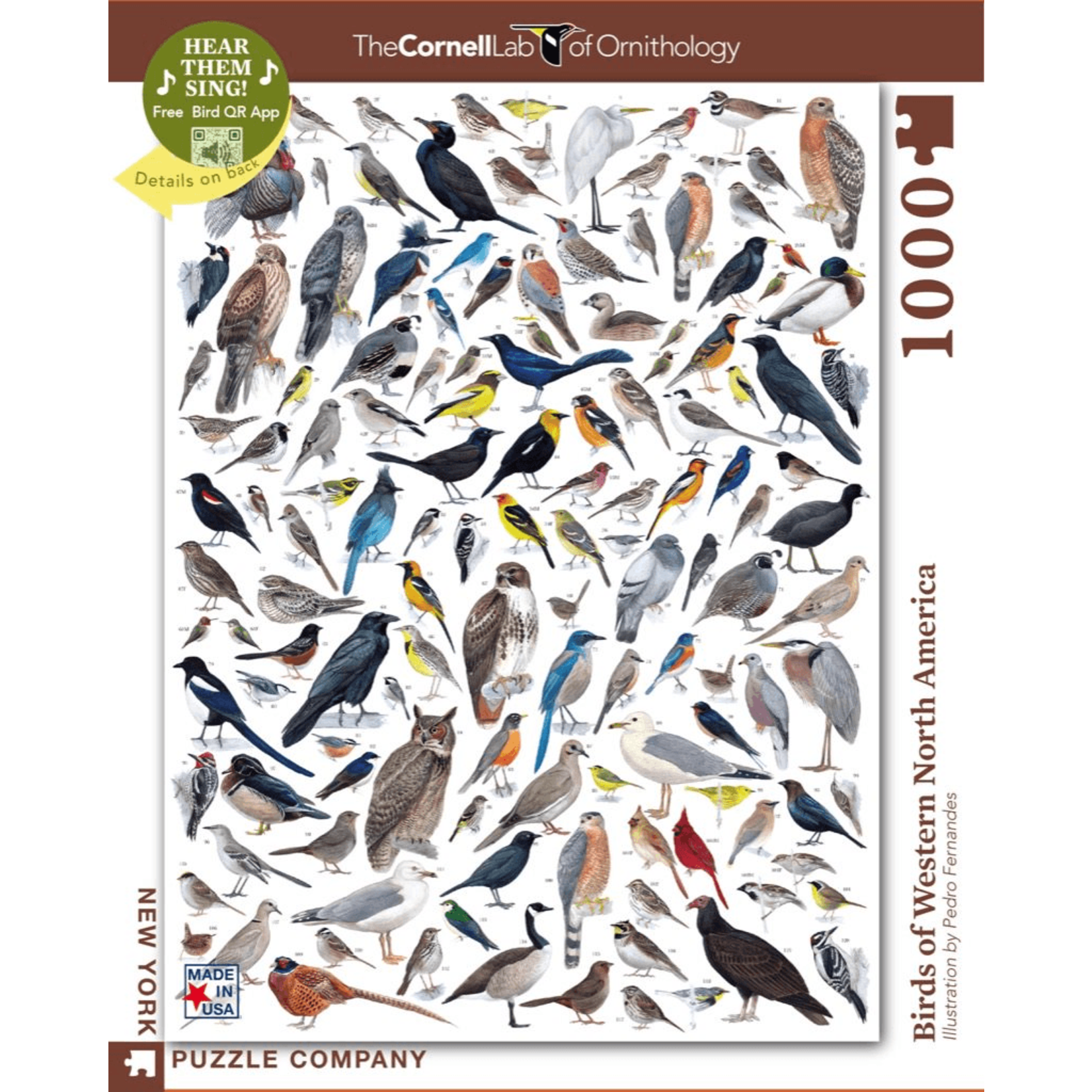 New York Puzzle Co Cornell Lab: Birds of Western North America 1000pc