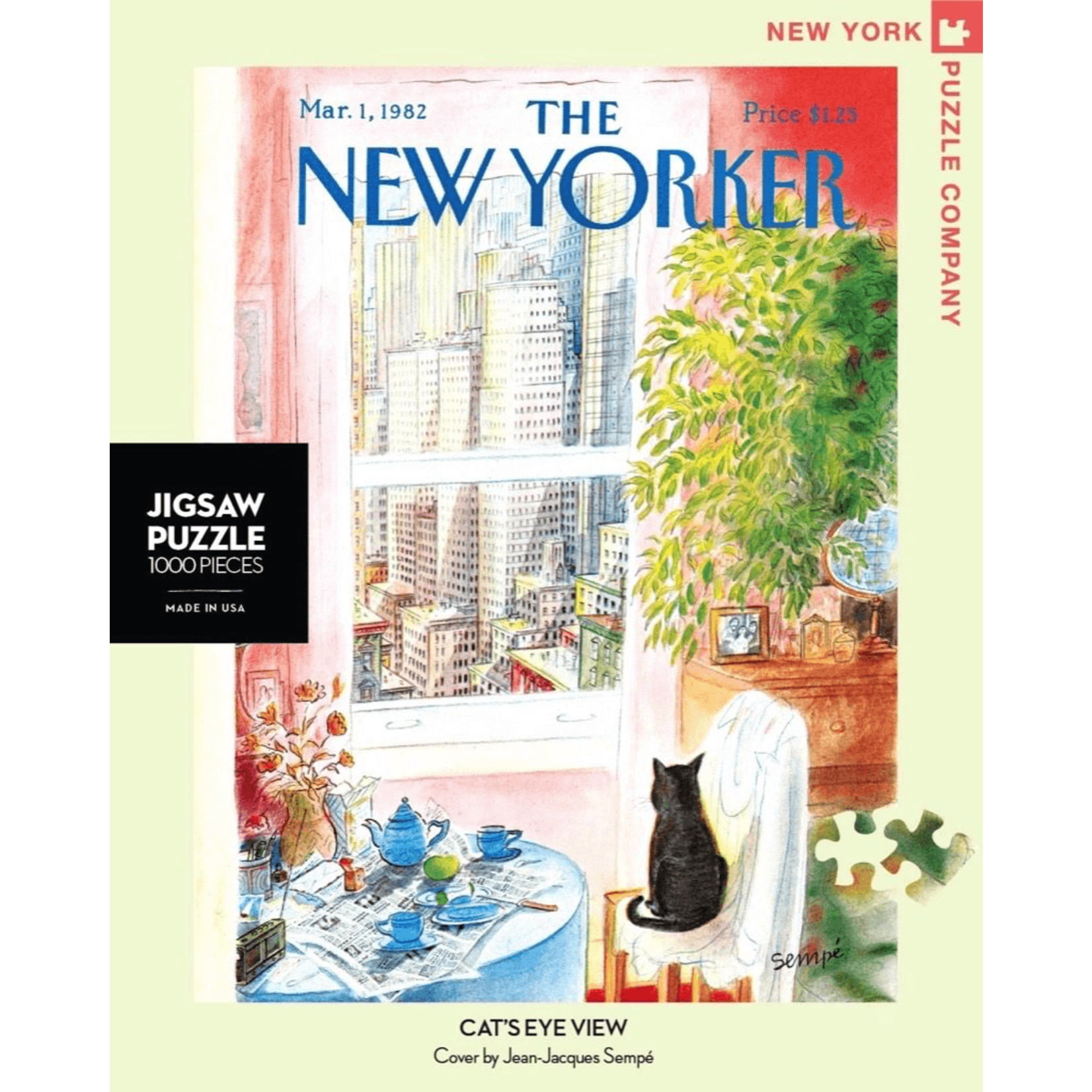 New York Puzzle Co NY: Cat's Eye View 1000pc