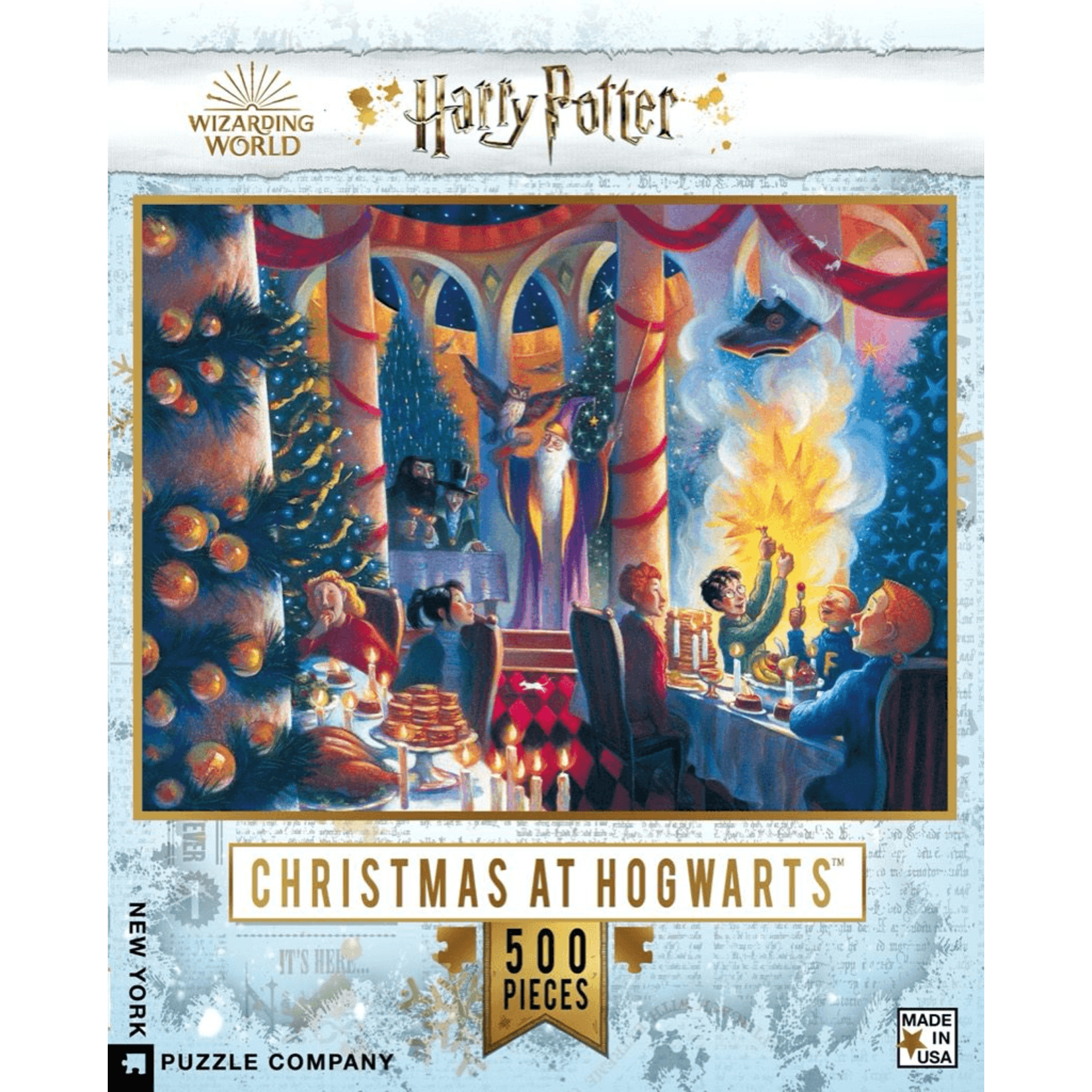 New York Puzzle Co Harry Potter: Christmas At Hogwarts 500pc
