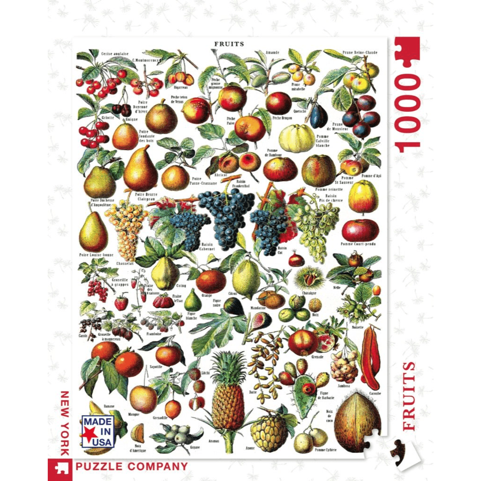 New York Puzzle Co Vintage: Fruits 1000pc