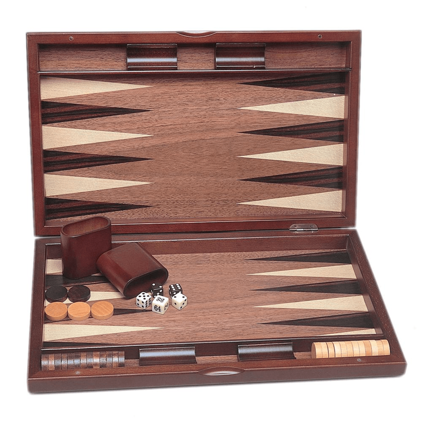 Wood Expressions BACKGAMMON: Beechwood Pinwheel (19")