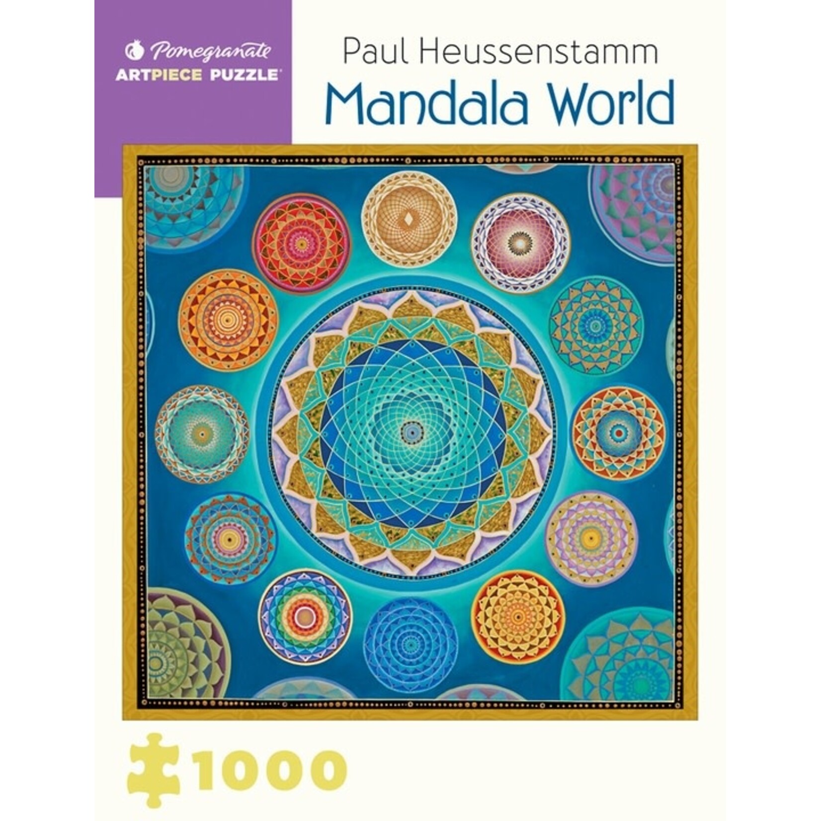 Pomegranate Puzzles Mandala World 1000pc