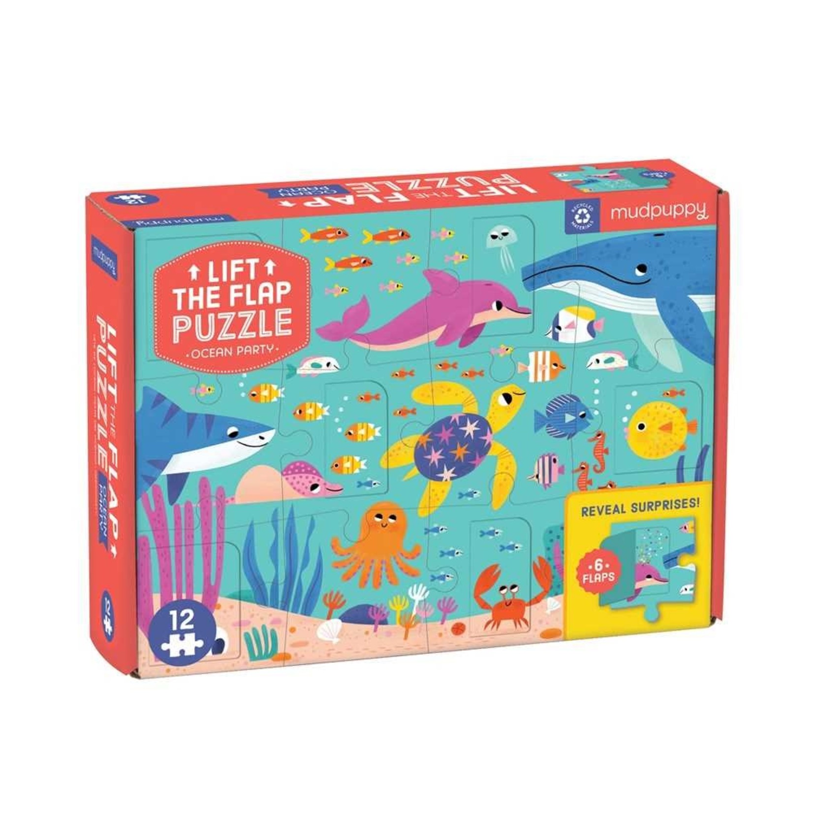 Mudpuppy Lift the Flap - Ocean Party 10pc