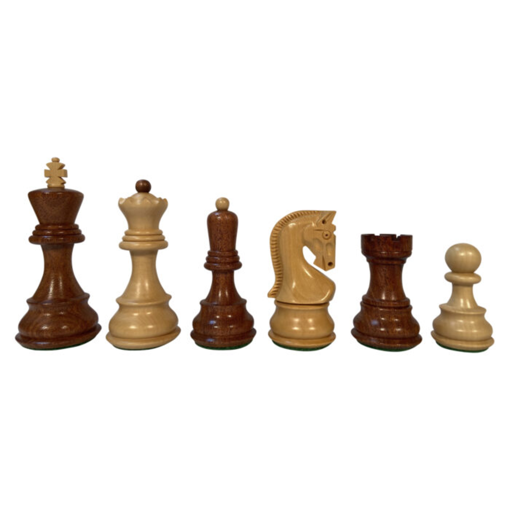 Wood Expressions CHESS MEN: Zagreb - Acacia/Boxwood (3.75")
