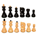 Wood Expressions CHESS MEN: Zagreb - Ebonized/Boxwood (3.75")