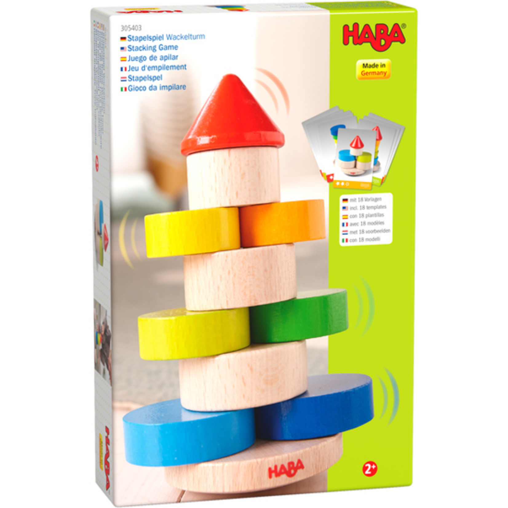 HABA Wobbly Tower Stacking Game