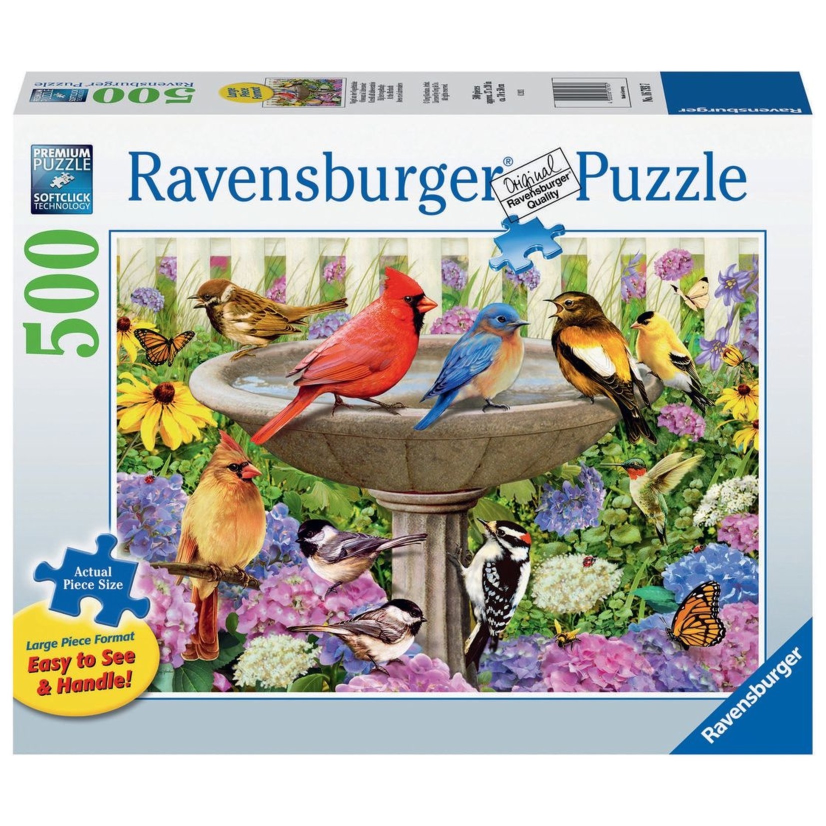 Ravensburger At the Birdbath - Large Format 500pc