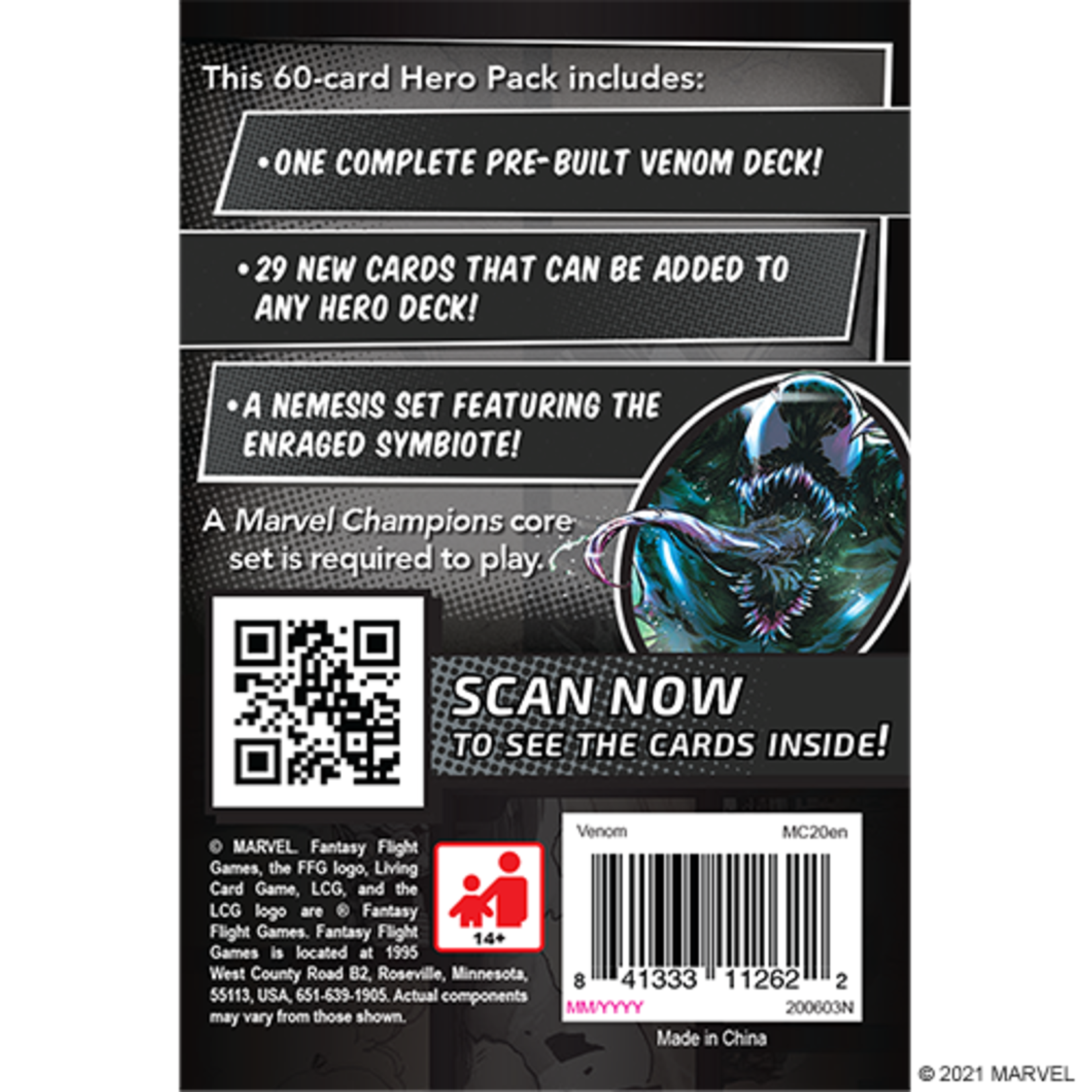 Fantasy Flight Games Marvel Champions LCG: Venom - Hero Pack