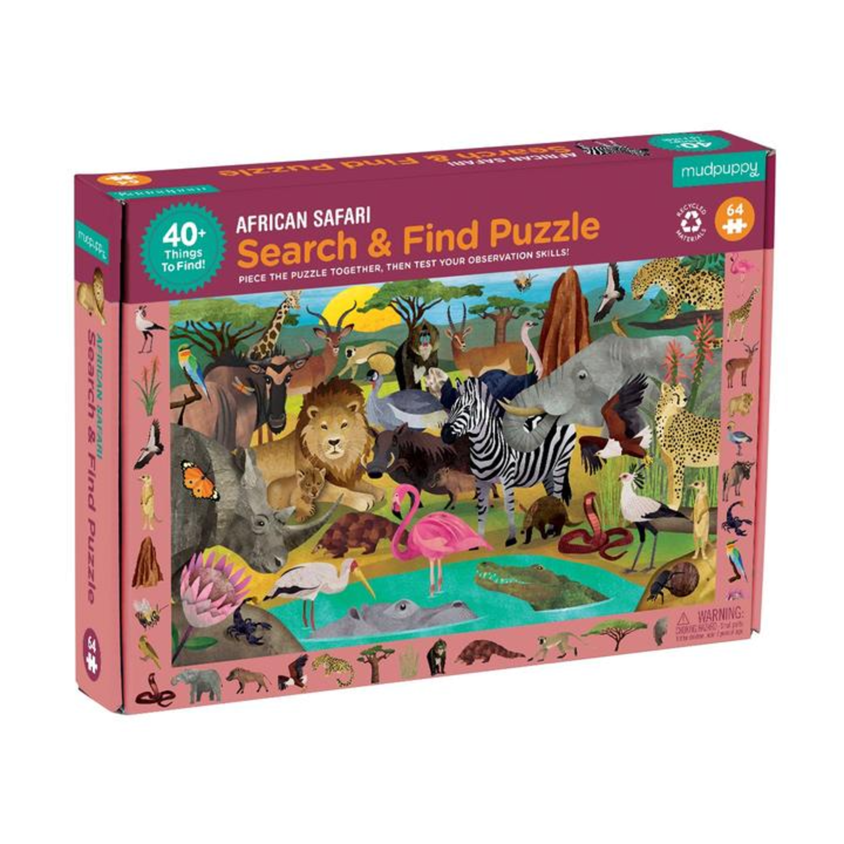 Mudpuppy Search & Find: African Safari 64pc