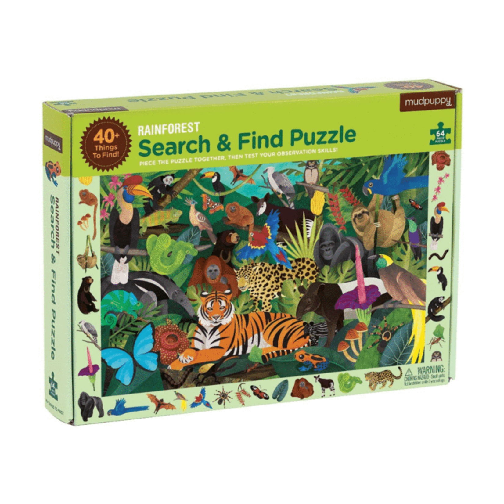 Mudpuppy Search & Find: Rainforest 64pc