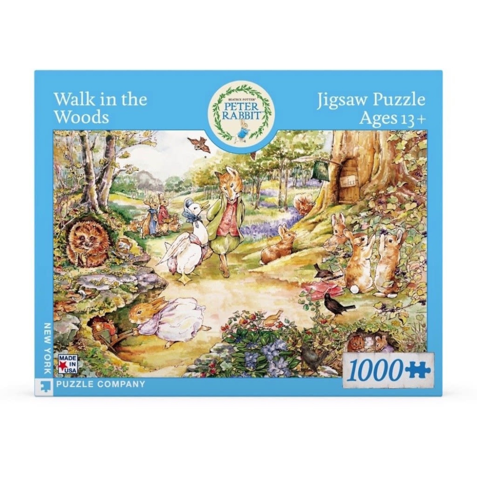 New York Puzzle Co Beatrix Potter: Walk in the Woods 1000pc