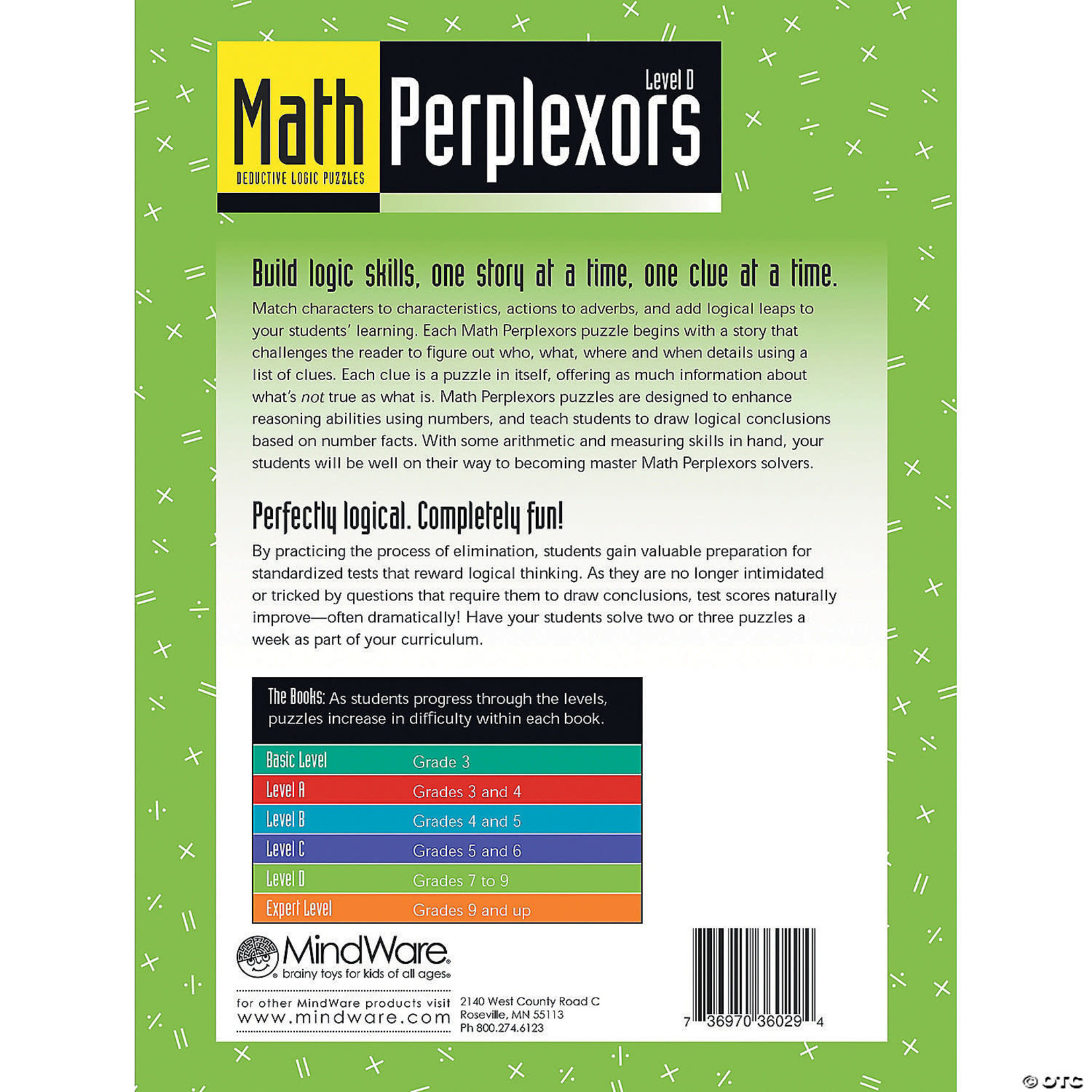 Mindware Math Perplexors: Level D