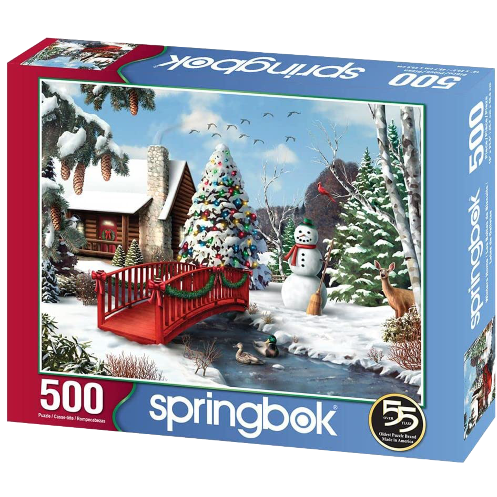 Springbok Puzzles Winter's Home 500pc