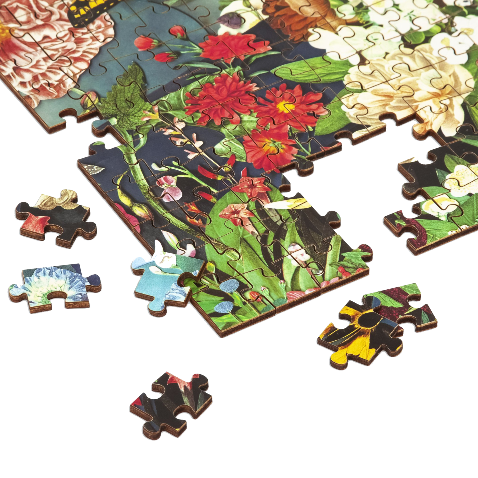 Galison Butterfly Blooms  Wood 144pc