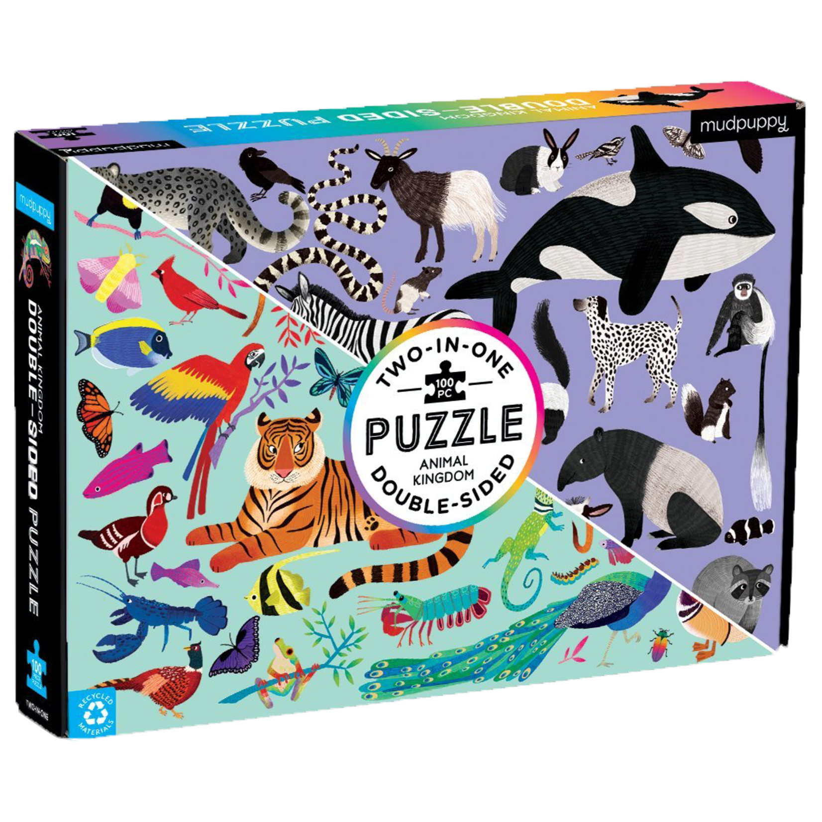 Mudpuppy Double-Sided: Animal Kingdom 100pc