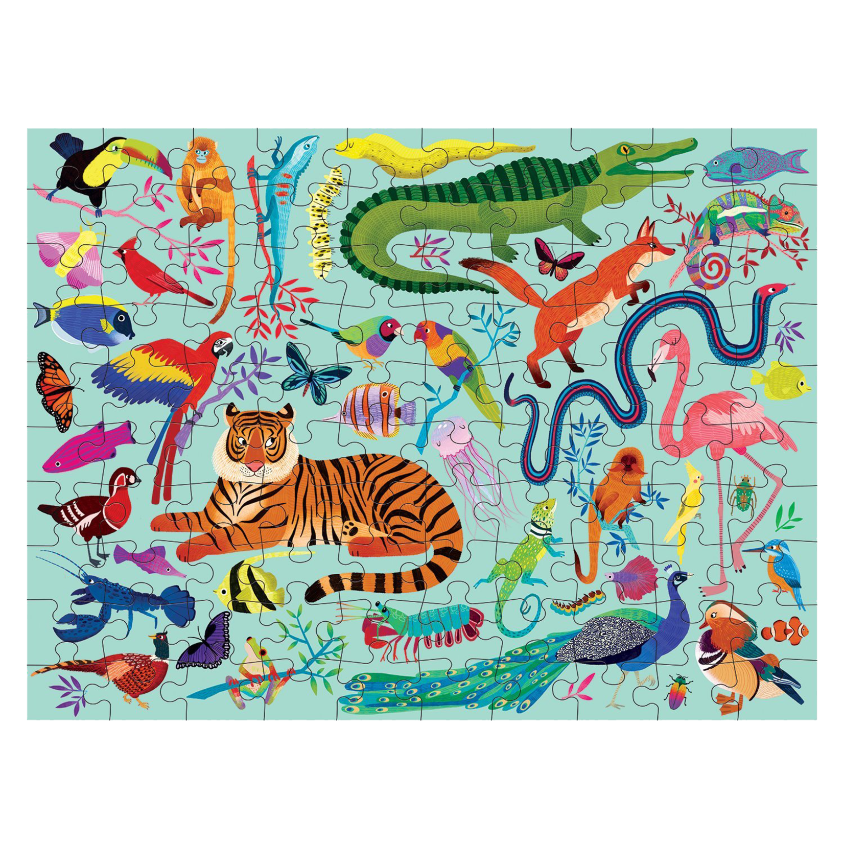 Mudpuppy Double-Sided: Animal Kingdom 100pc