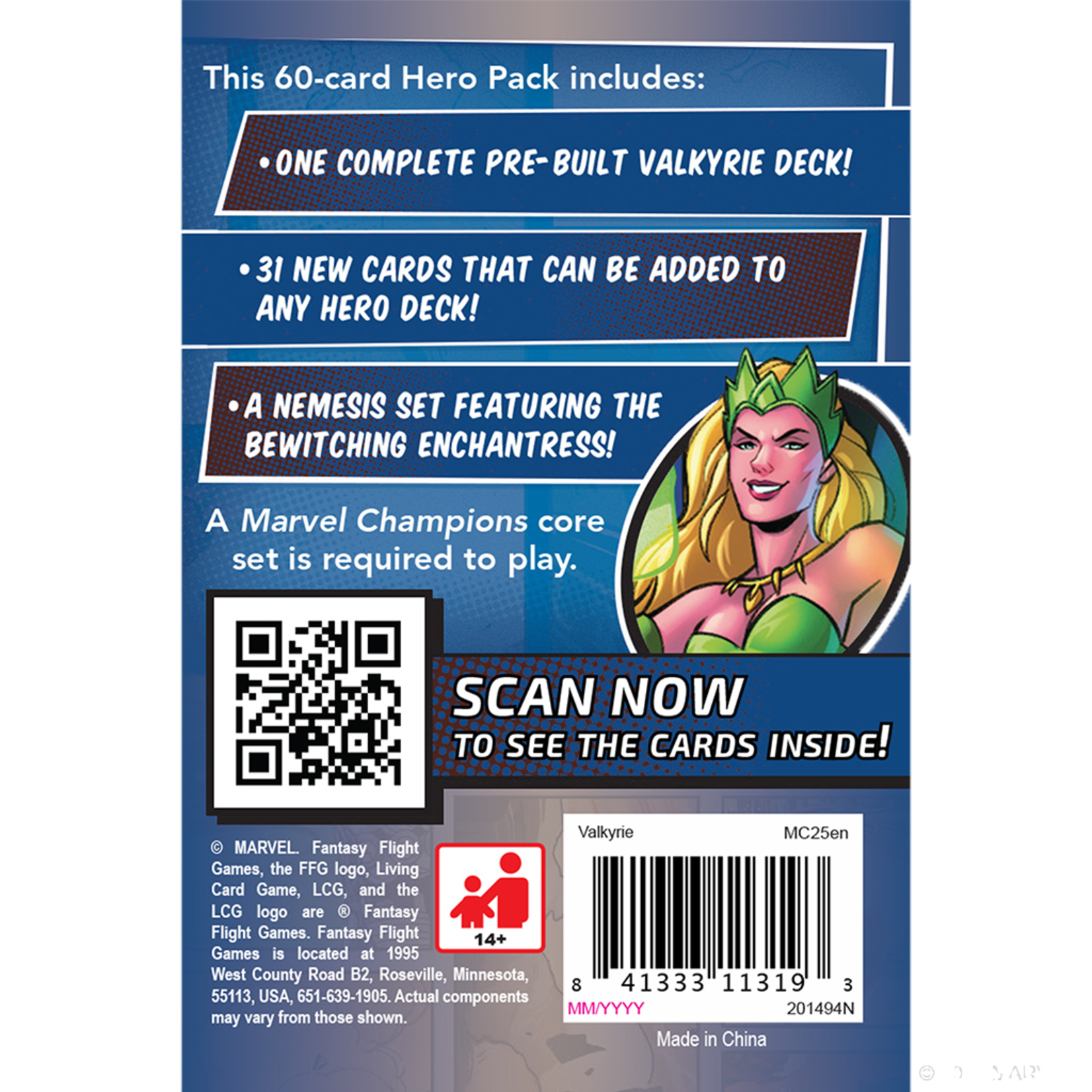 Fantasy Flight Games Marvel Champions LCG: Valkyrie - Hero Pack