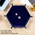 Dice Habit Dice Tray: Folding Snaps Hexagon - Blue