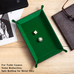 Dice Habit Dice Tray: Folding Snaps Rectangle - Green