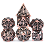 Dice Habit Dice: 7pc Hollow Dragon Copper
