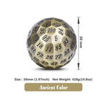 Dice Habit Dice: D100 Metal Bronze