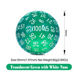 Dice Habit Dice: D100 Resin Translucent Teal