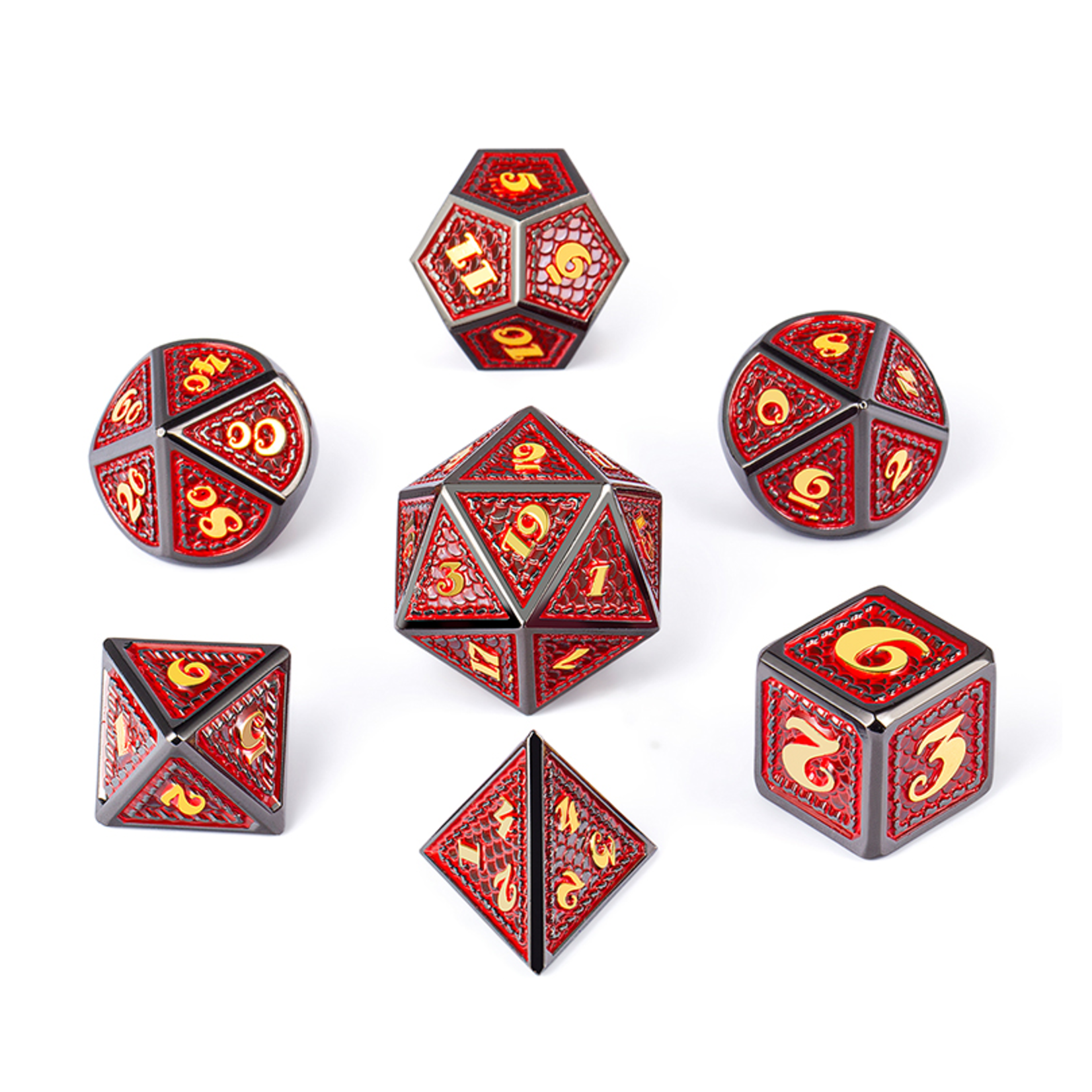 Dice Habit Dice: 7pc Metal & Enamel Spellbound
