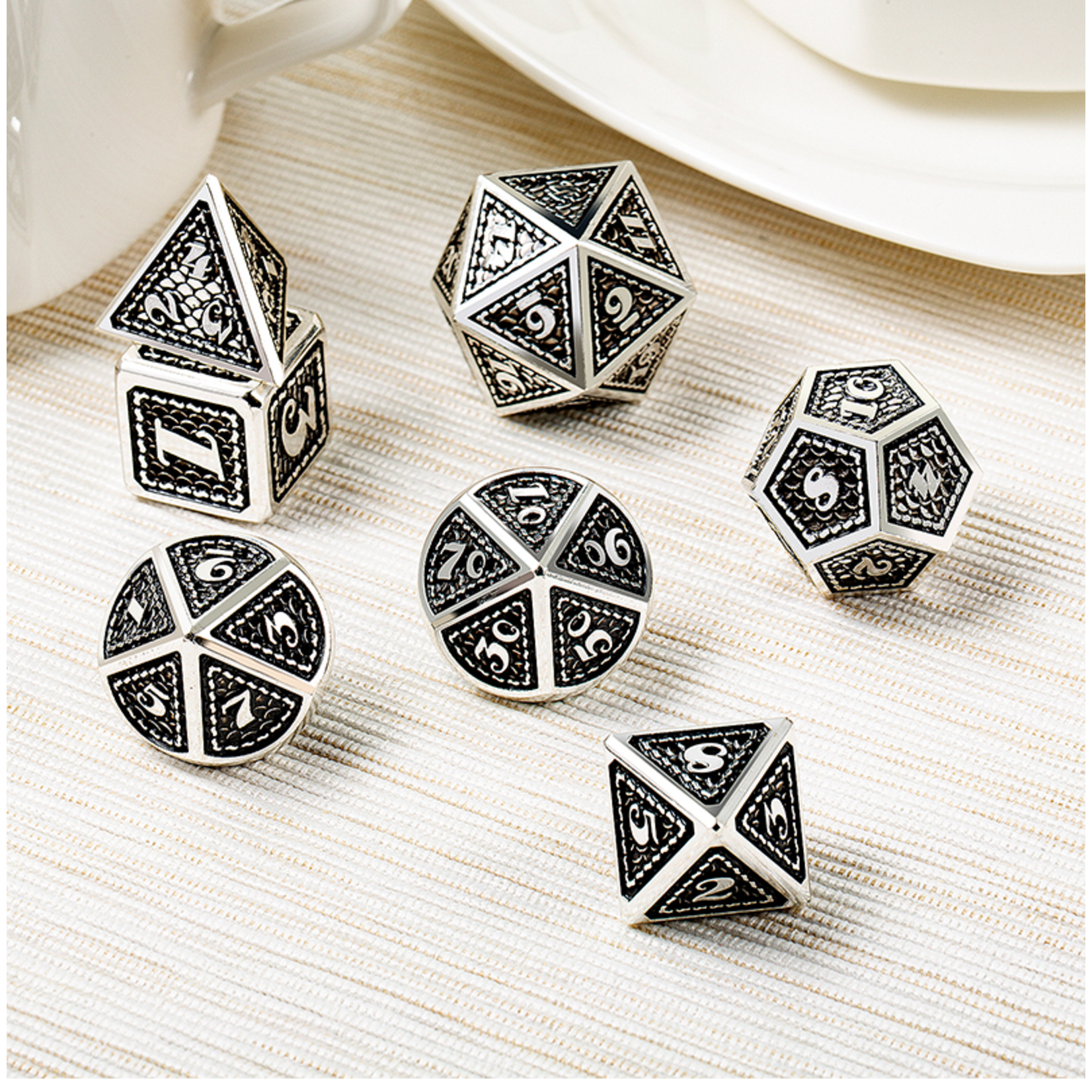 Dice Habit Dice: 7pc Metal & Enamel Cowboy
