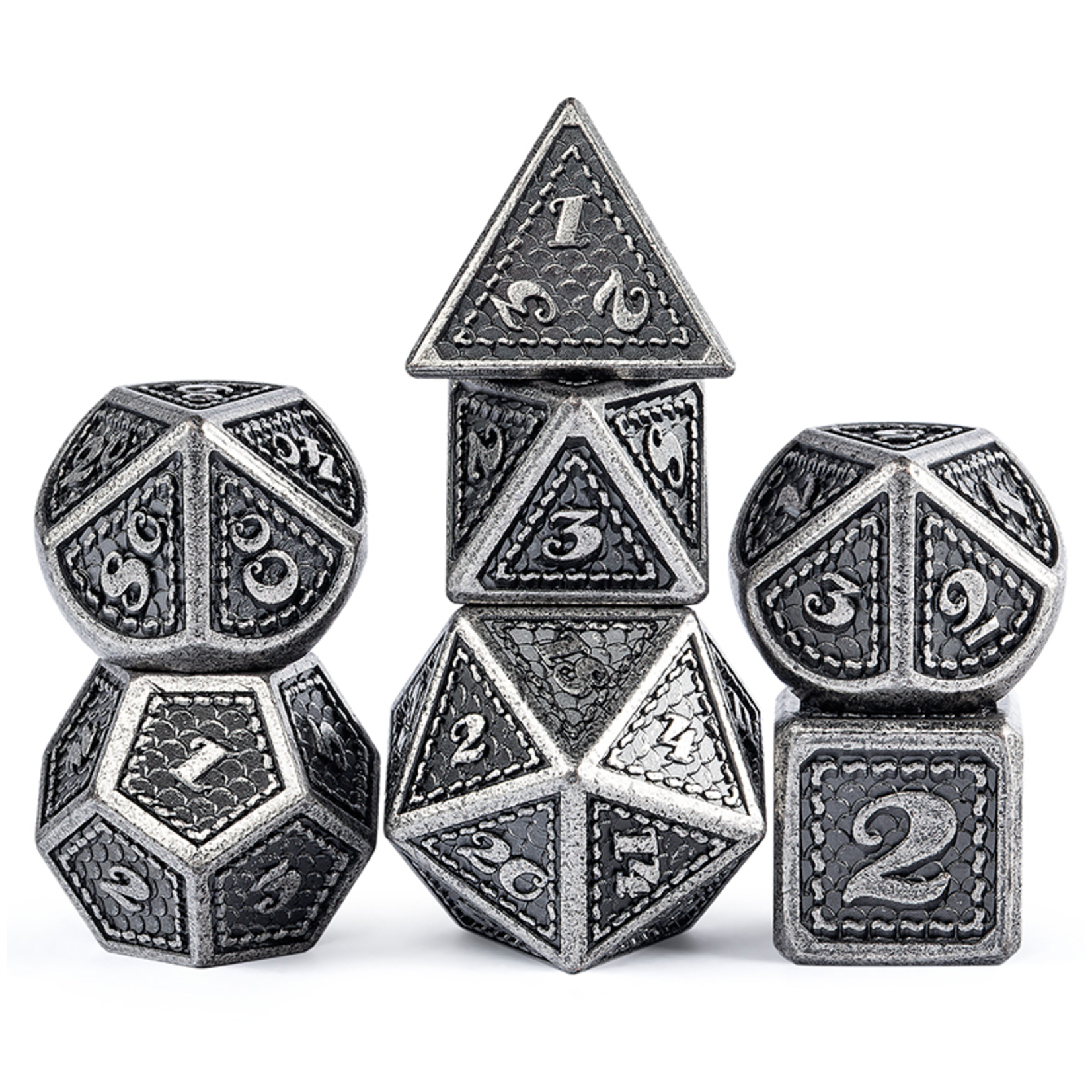 Dice Habit Dice: 7pc Metal & Enamel Knight
