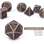 Dice Habit Dice: 7pc Metal & Enamel Bronze