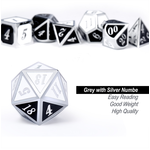 Dice Habit Dice: 7pc Metal & Enamel Panda