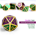 Dice Habit Dice: 7pc Metal & Enamel Iris