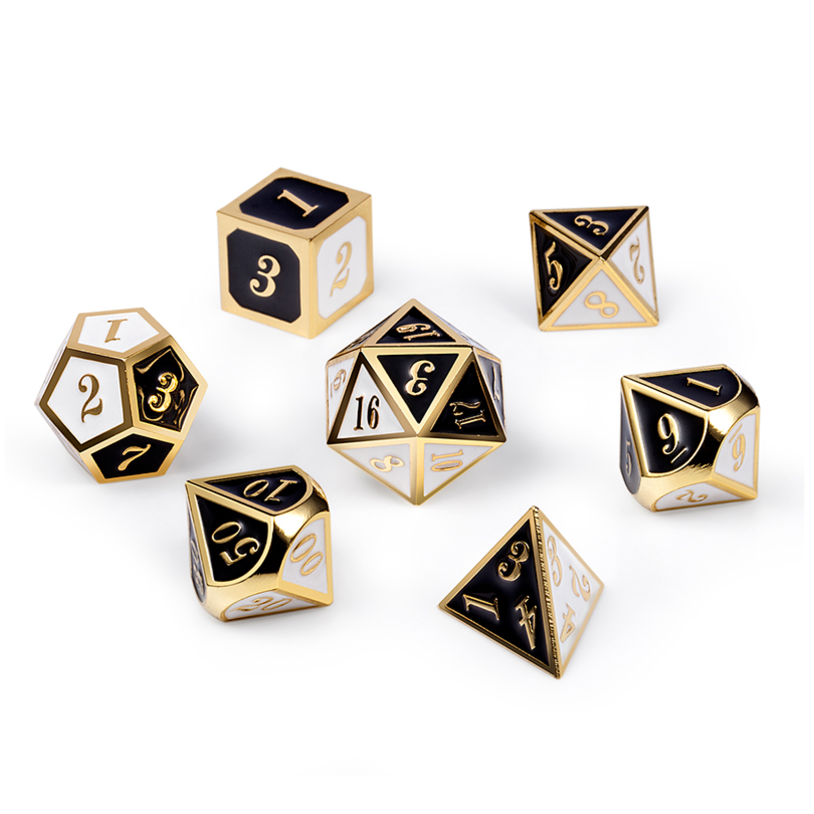 Dice Habit Dice: 7pc Metal & Enamel Chess