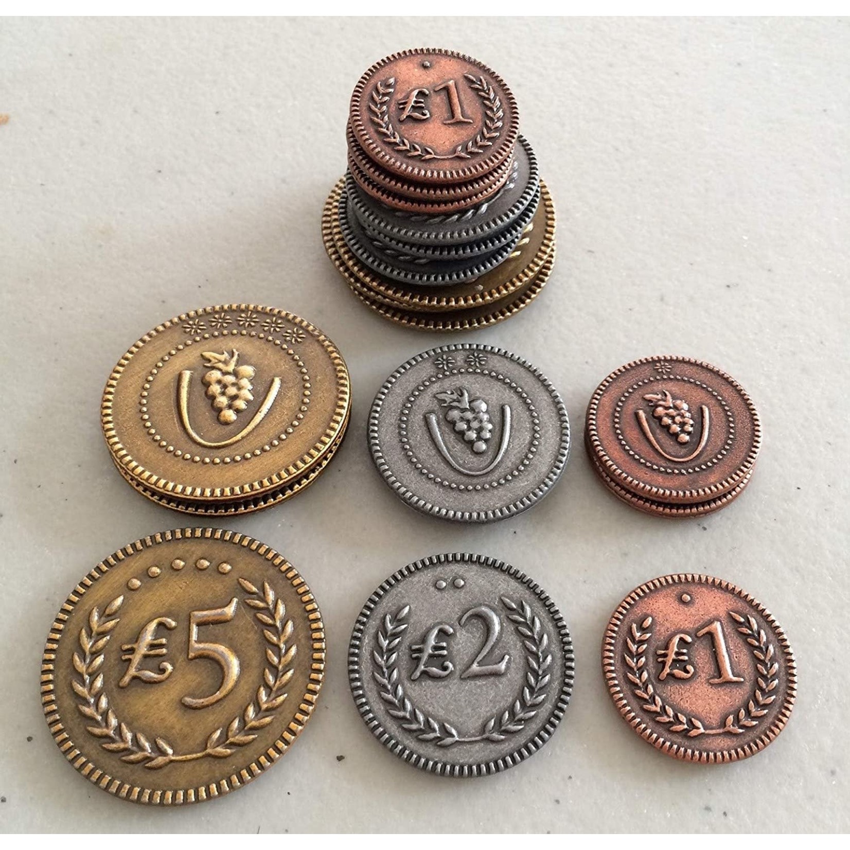 Stonemaier Games Viticulture/Tuscany: Metal Coins