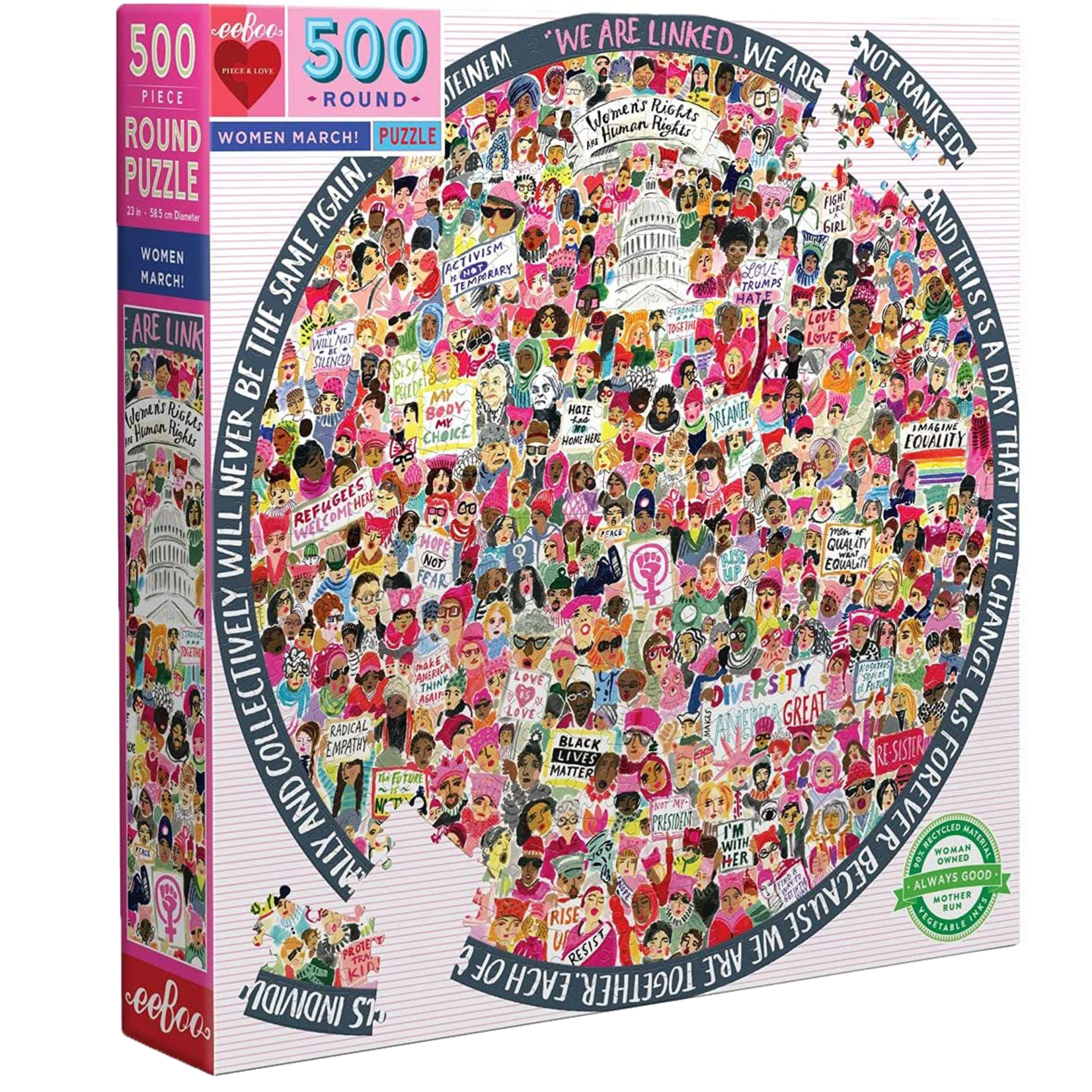 eeBoo Women March! Round 500pc
