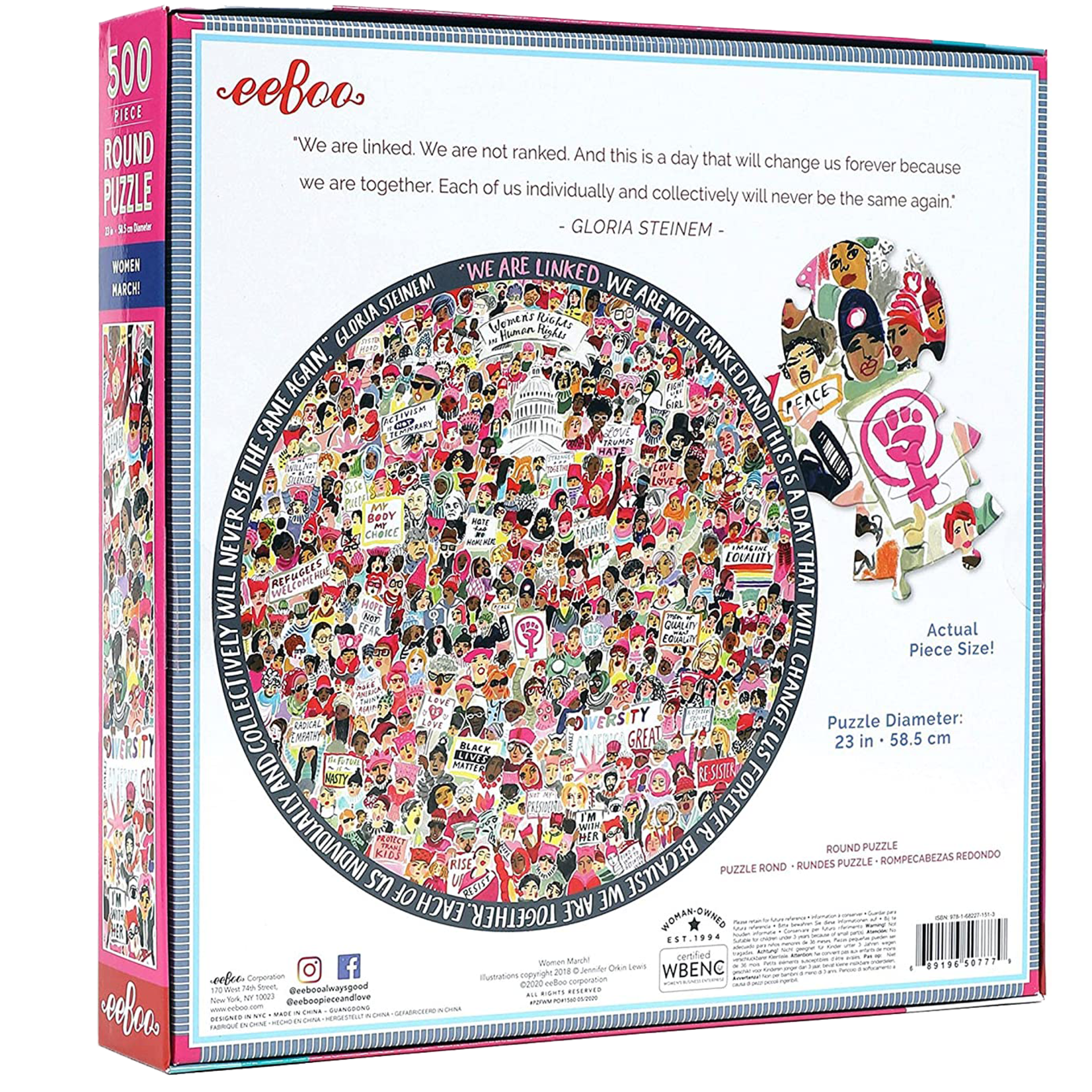 eeBoo Women March! Round 500pc