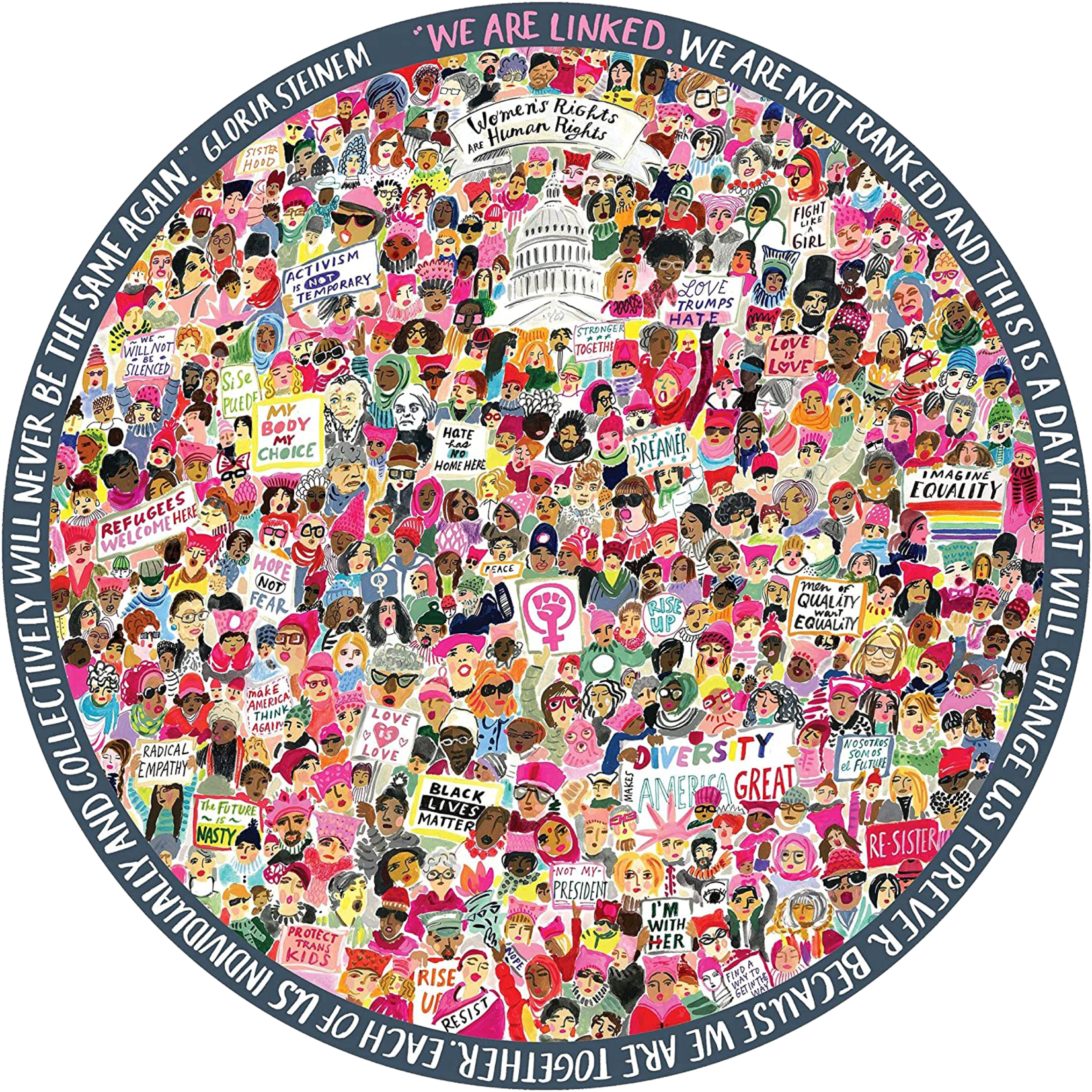eeBoo Women March! Round 500pc