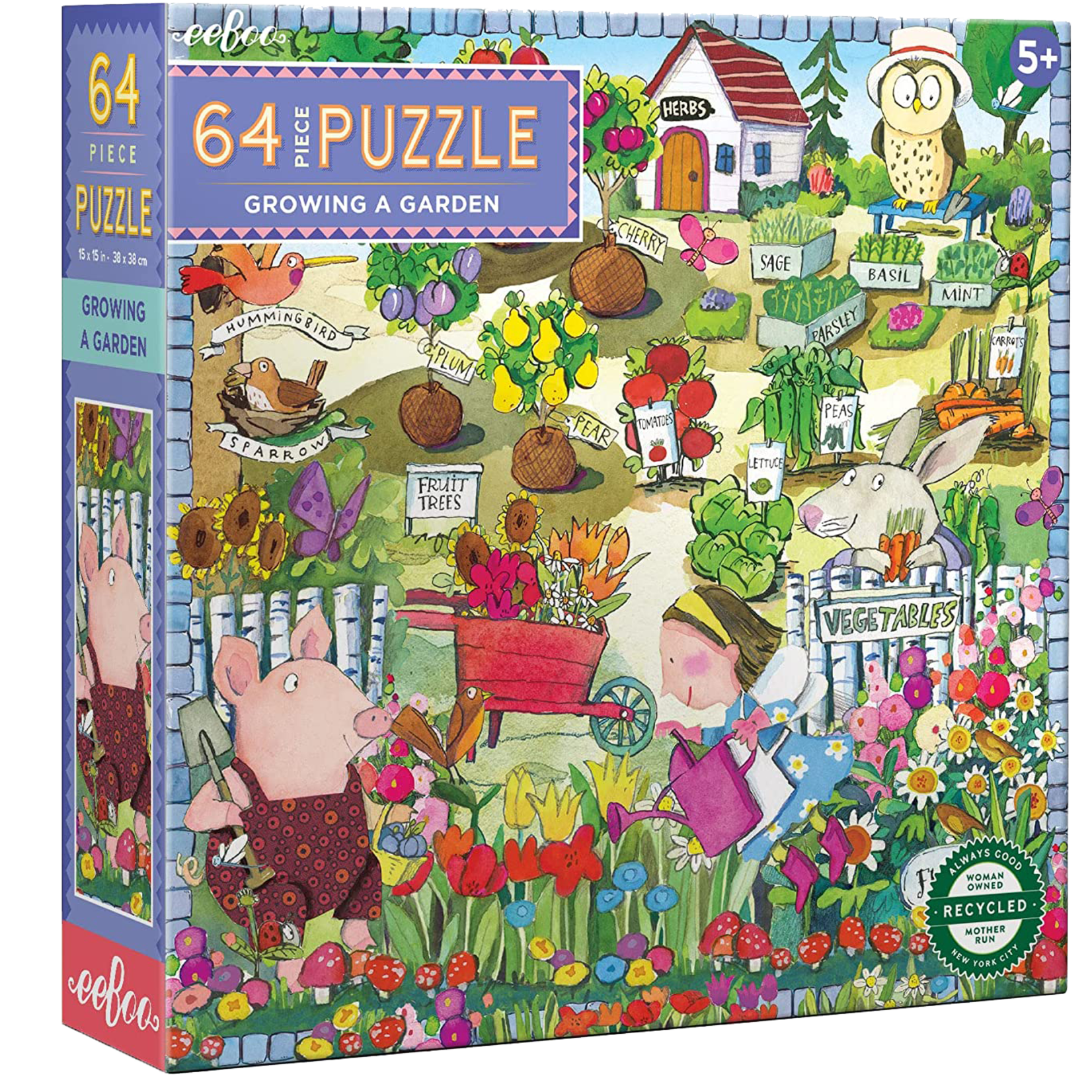 eeBoo Growing a Garden 64pc