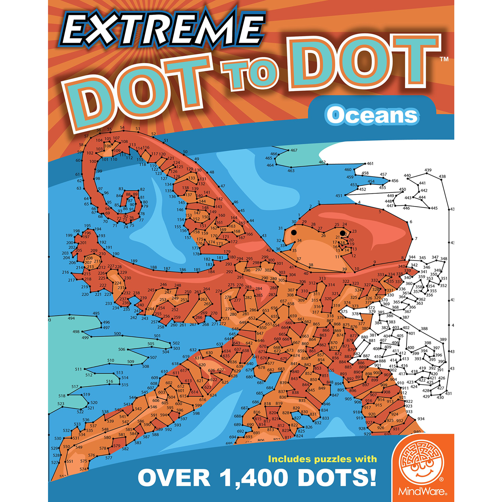 MindWare Extreme Dot To Dot: World Of Dots: Set Of 4 With Free Markers -  Brainteasers