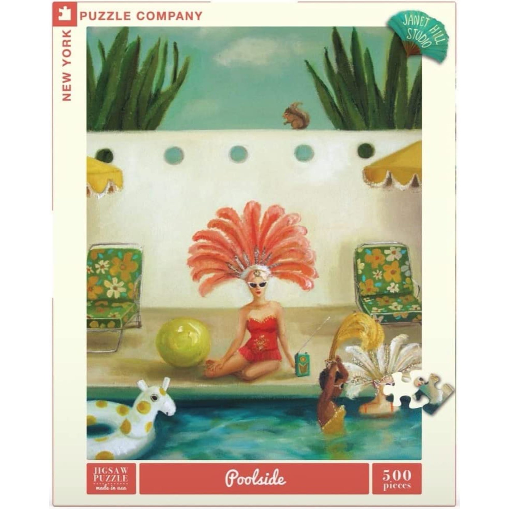 New York Puzzle Co Janet Hill: Poolside 500pc