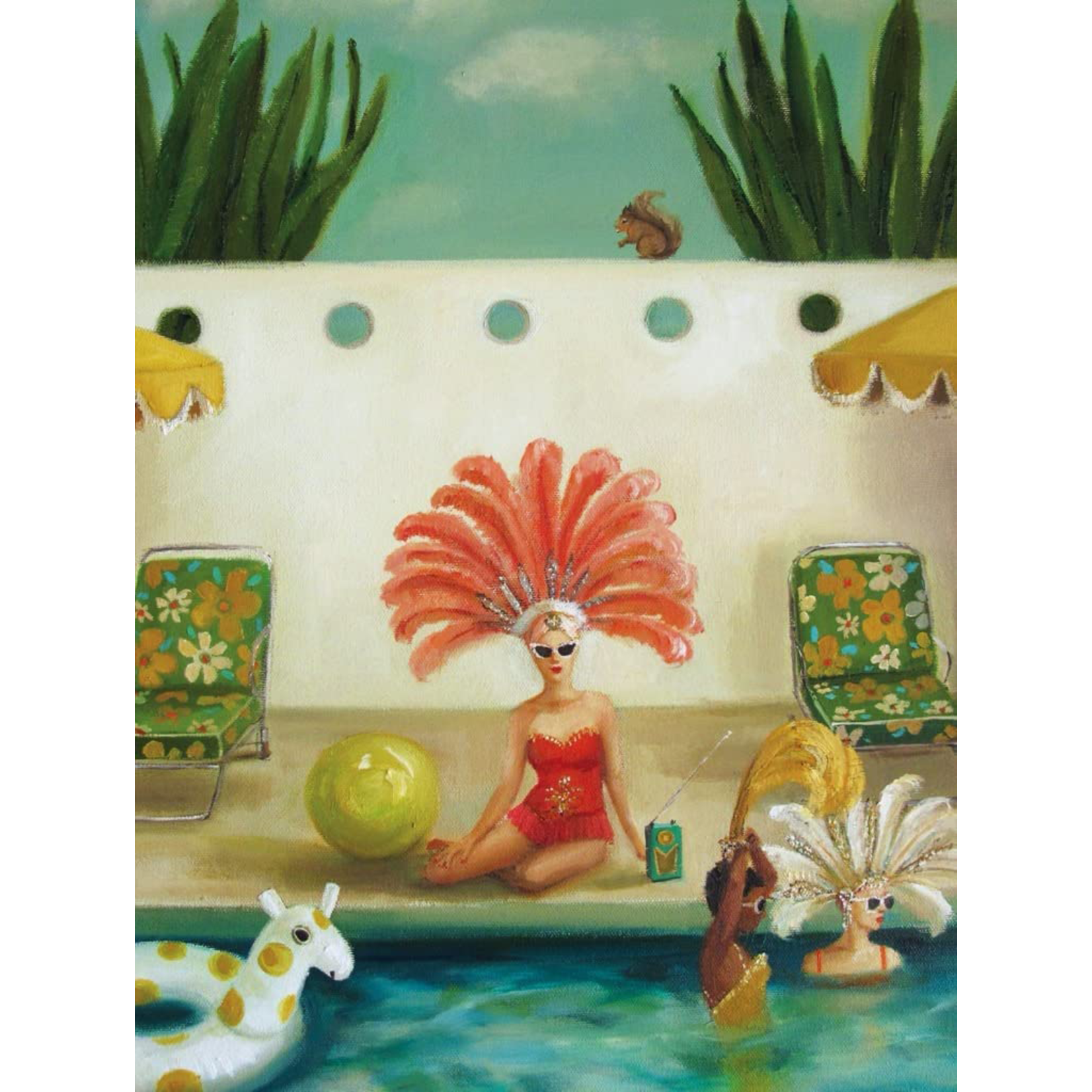 New York Puzzle Co Janet Hill: Poolside 500pc