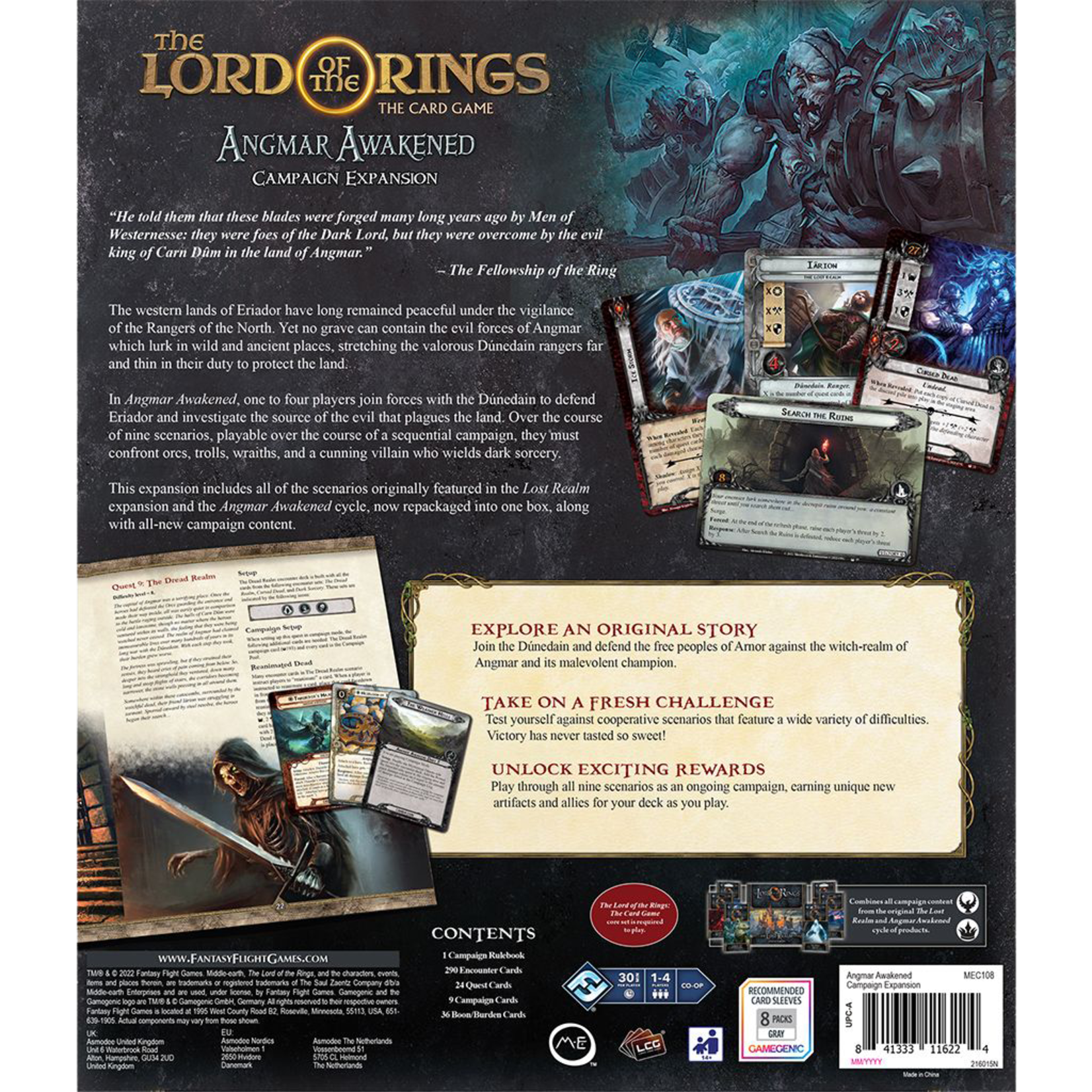 Fantasy Flight Games Lord of the Rings LCG: Angmar Awakened - Campaign Exp