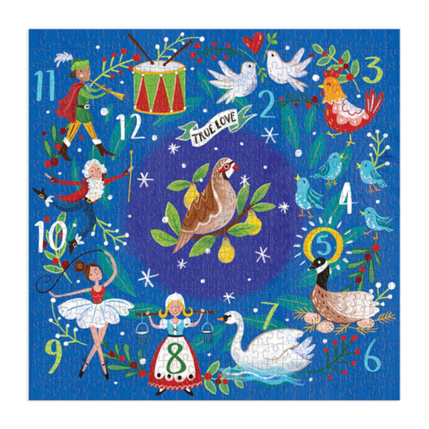 Galison 12 Days Wreath 500pc