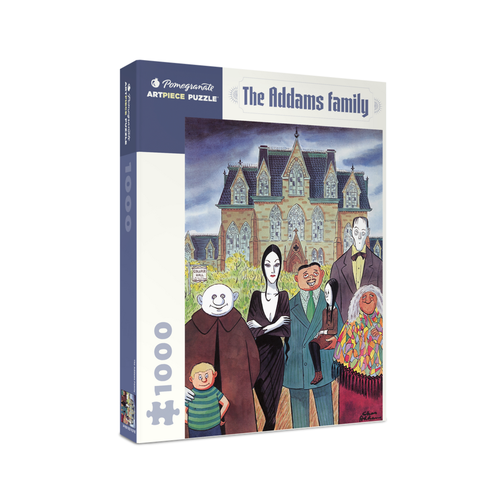 Pomegranate Puzzles The Addams Family, Charles Addams 1000pc