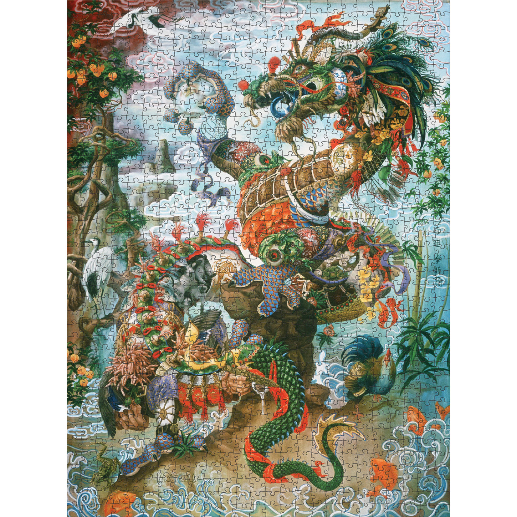 Pomegranate Puzzles Dragon of the Yangtze, H. Tailefer 1000pc